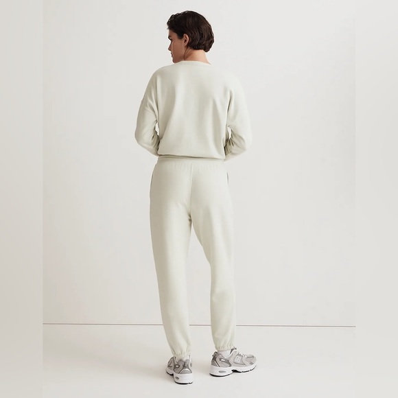 Madewell MWL Superbrushed Easygoing Sweatpants. Color Iced Mint. - Picture 4 of 10